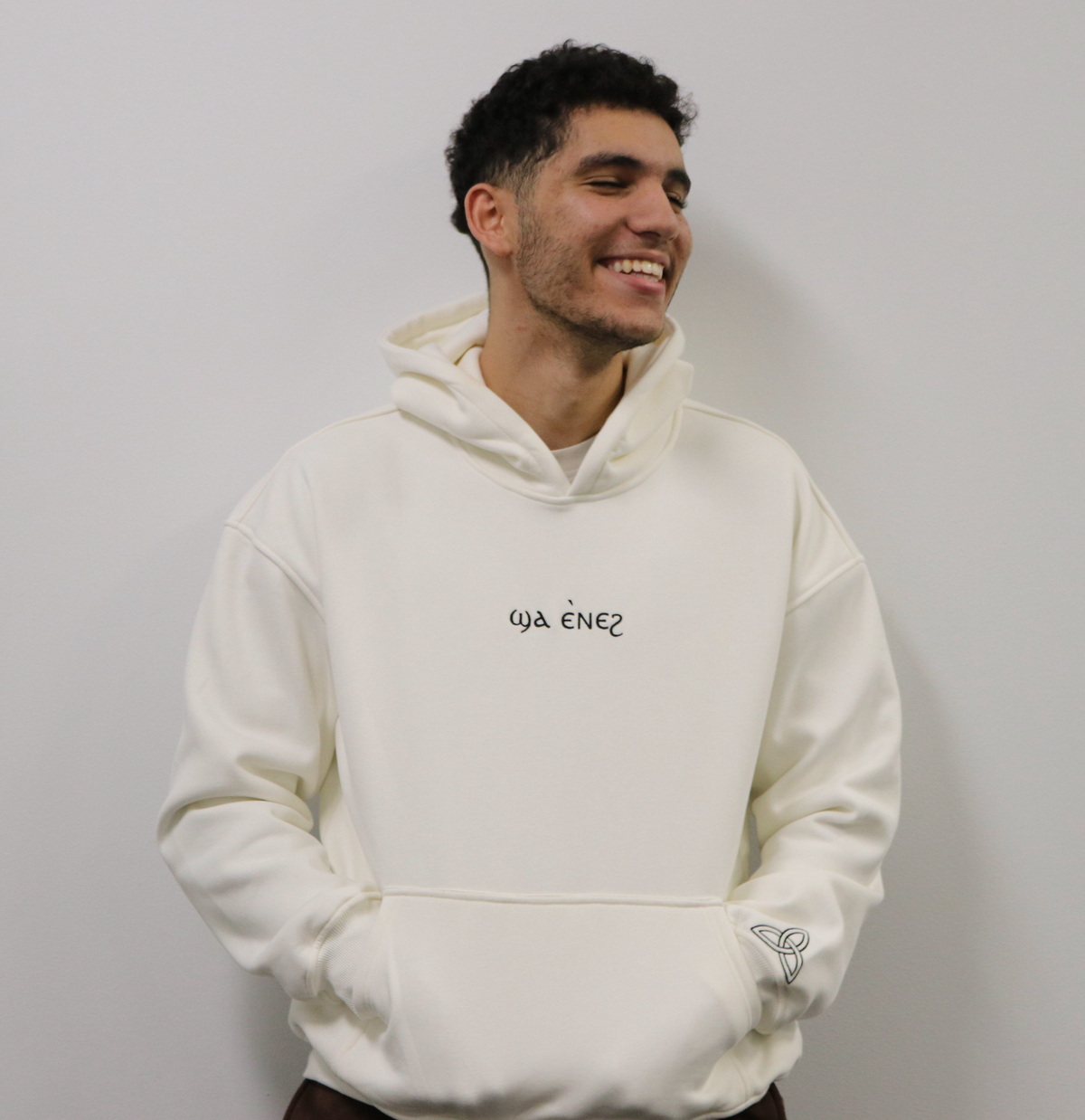 Unisex Coptic white hoodie image 0