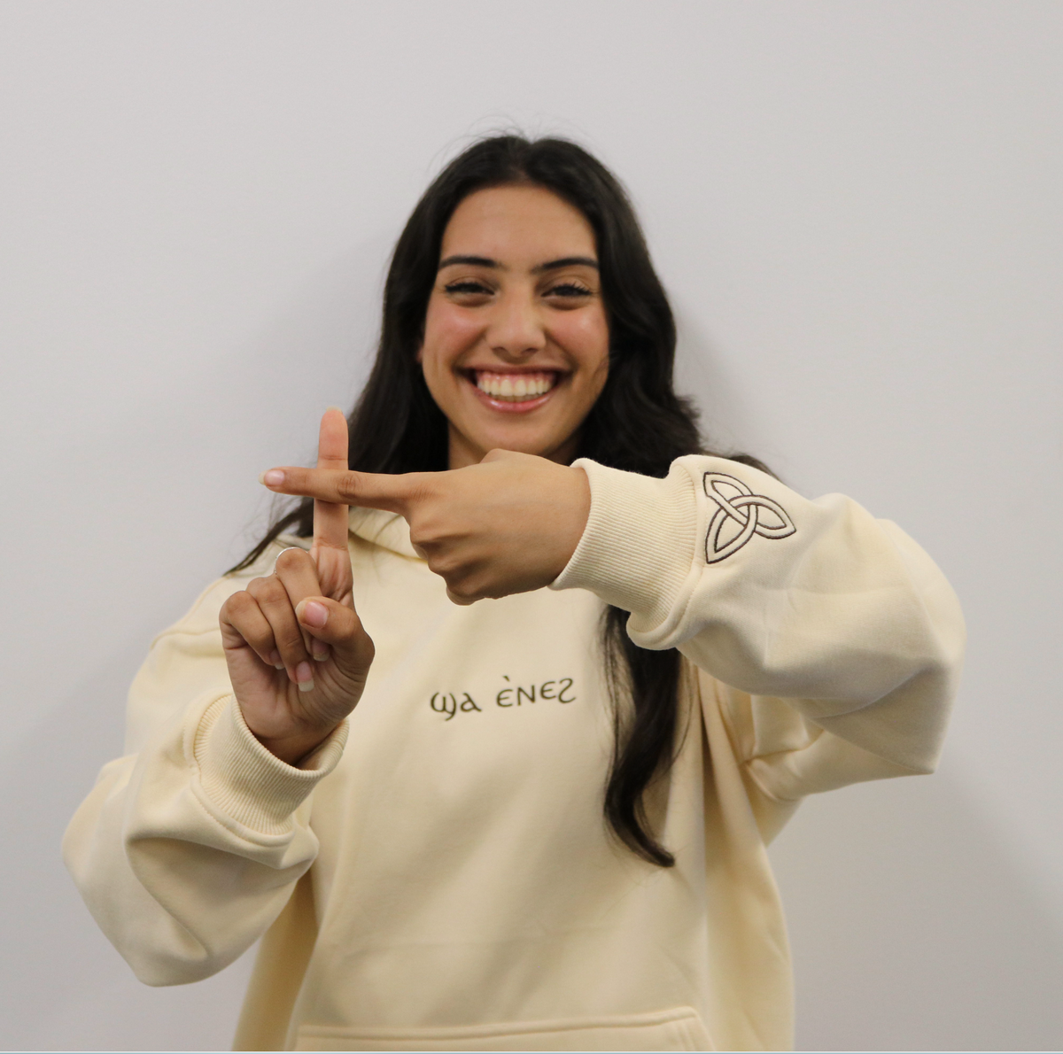 Unisex Coptic magnolia cream hoodie image 2