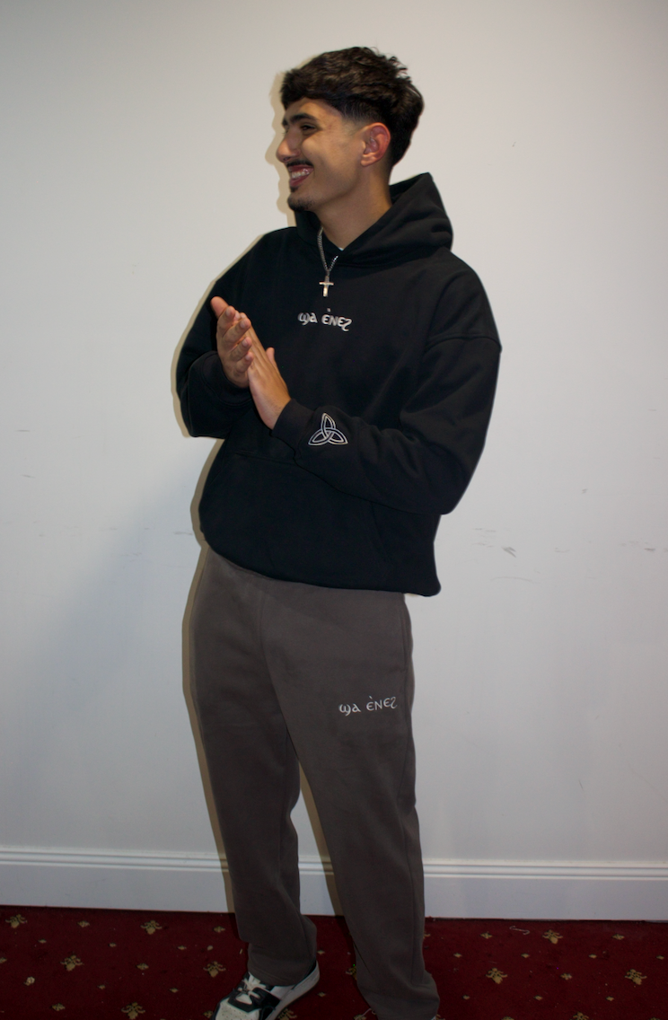 Unisex Coptic Taupe Brown UNCUFFED trackies image 8