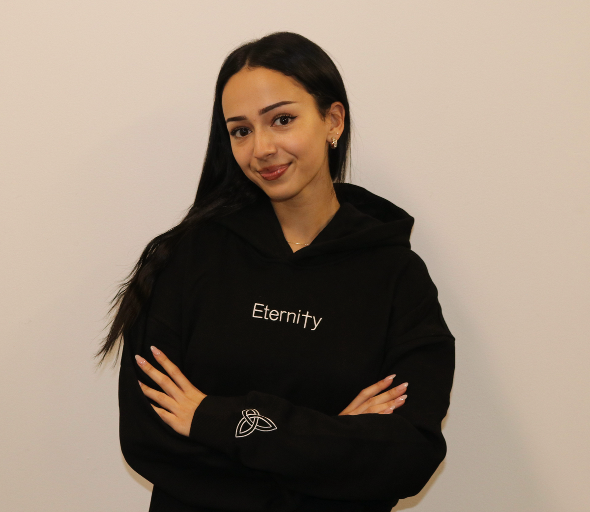 Unisex Eternity black hoodie image 9