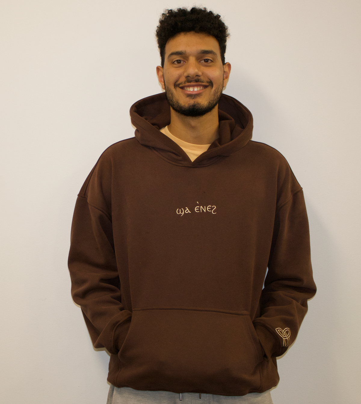 Unisex coptic coffee brown hoodie image 3