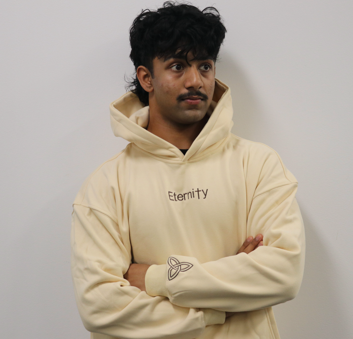 Unisex Eternity magnolia cream hoodie image 2