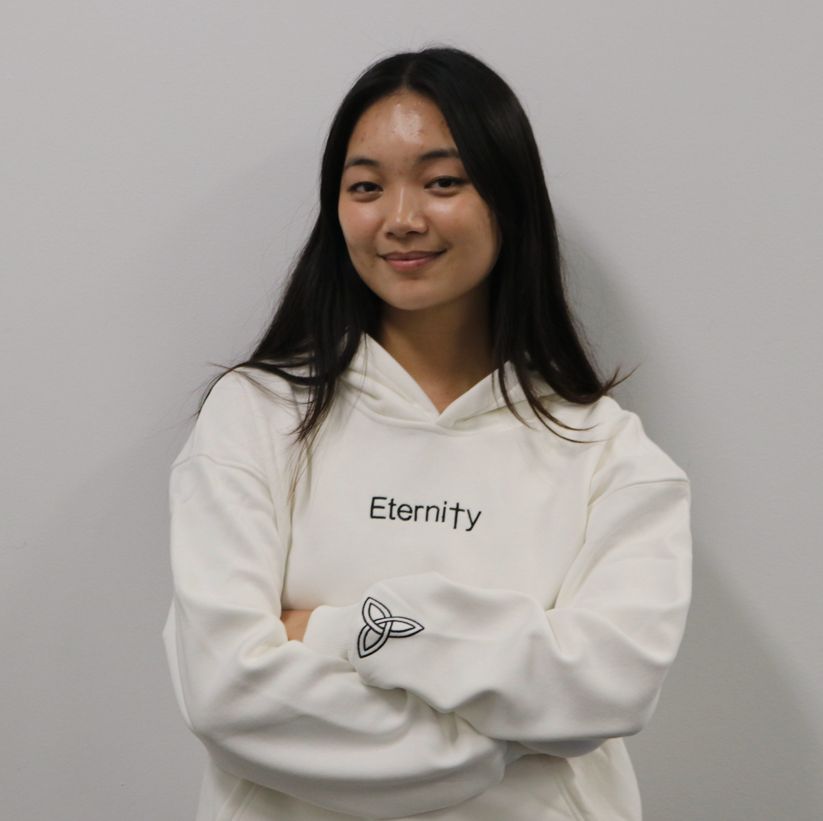 Unisex Eternity white hoodie image 1