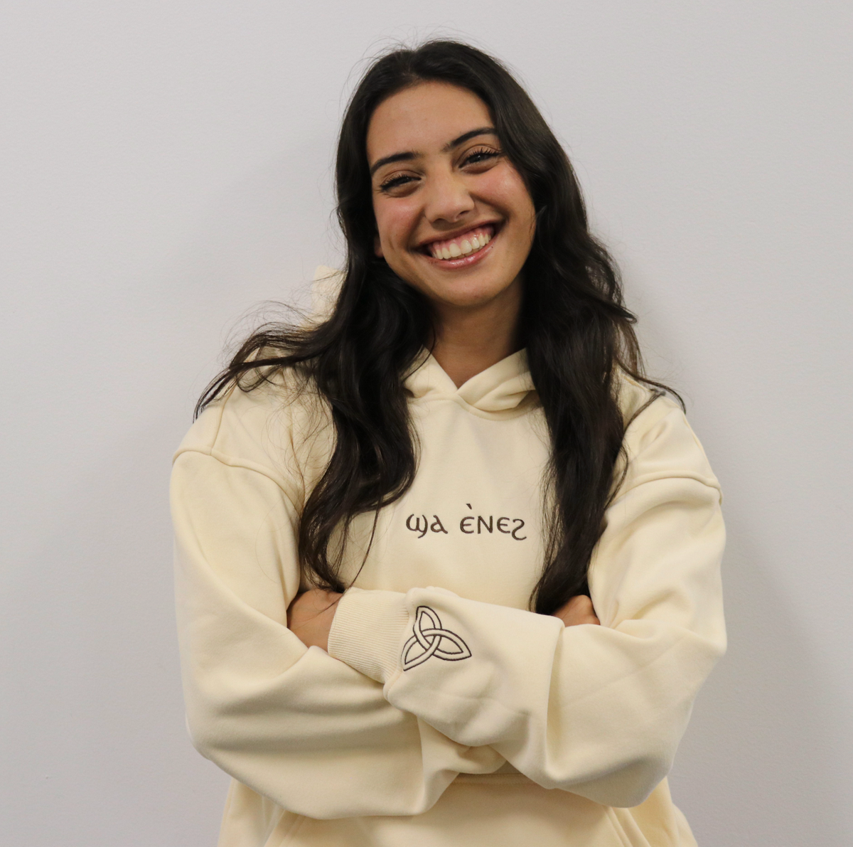 Unisex Coptic magnolia cream hoodie image 4