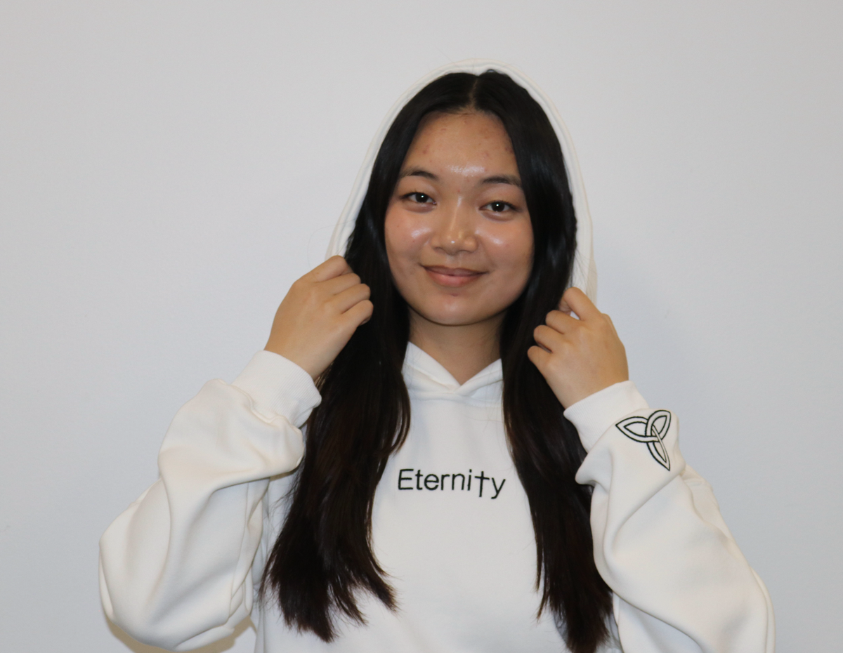 Unisex Eternity white hoodie image 3