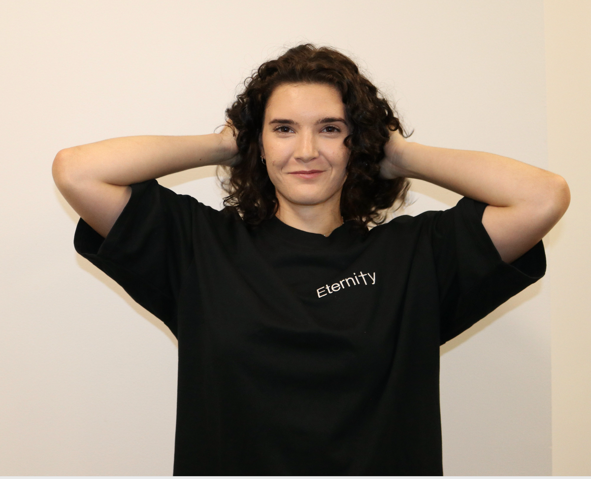 Unisex Black T shirt- Side logo image 8