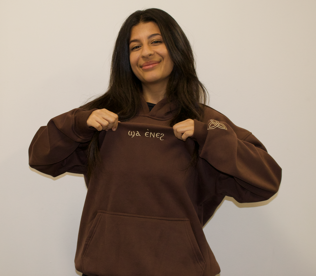Unisex coptic coffee brown hoodie image 6