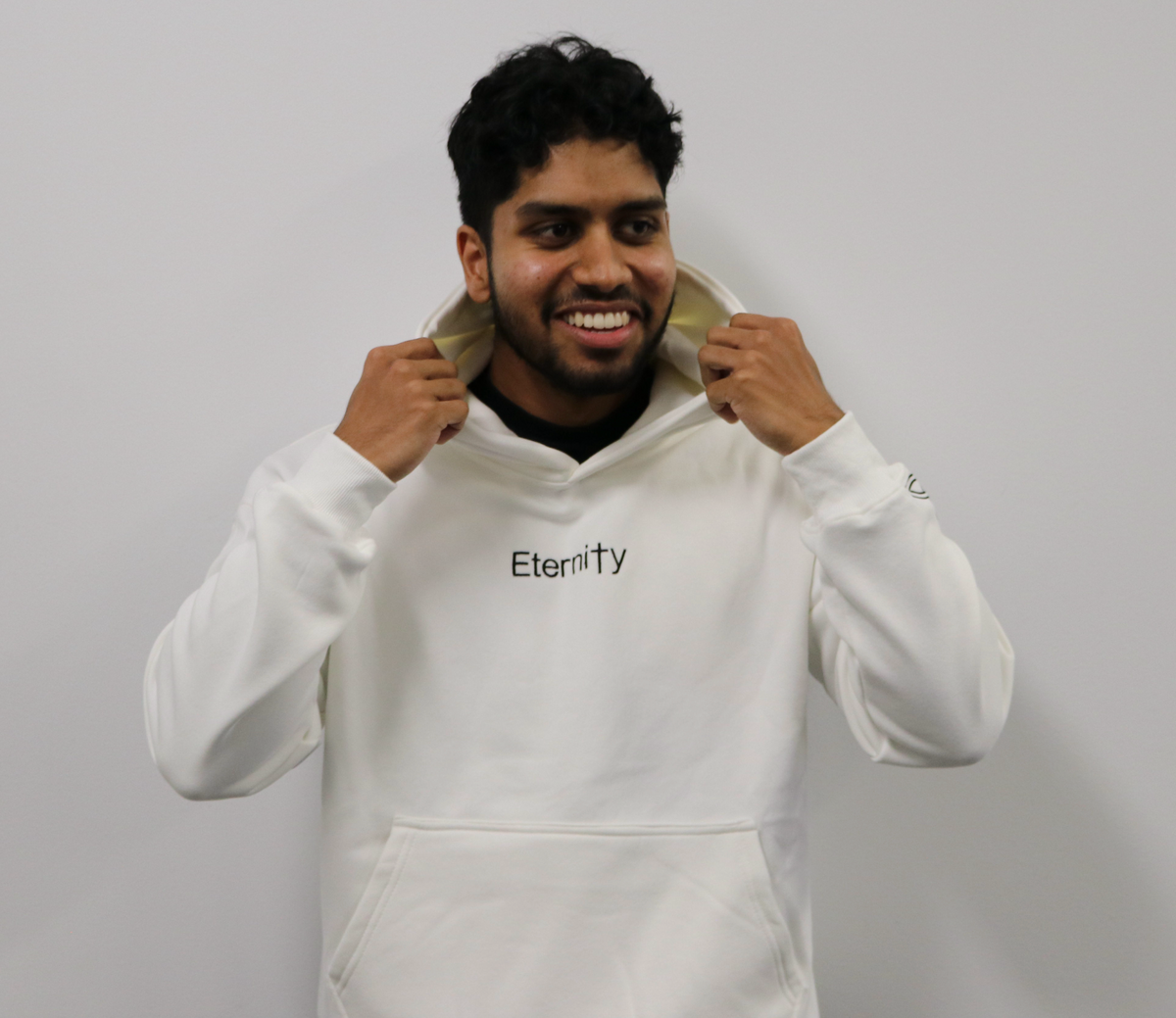 Unisex Eternity white hoodie image 2