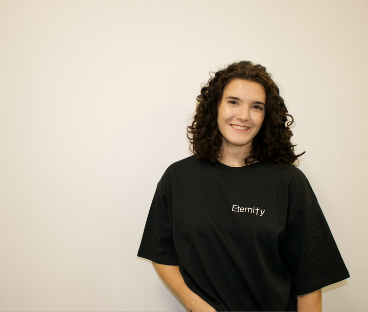 Unisex Black T shirt- Side logo image 0